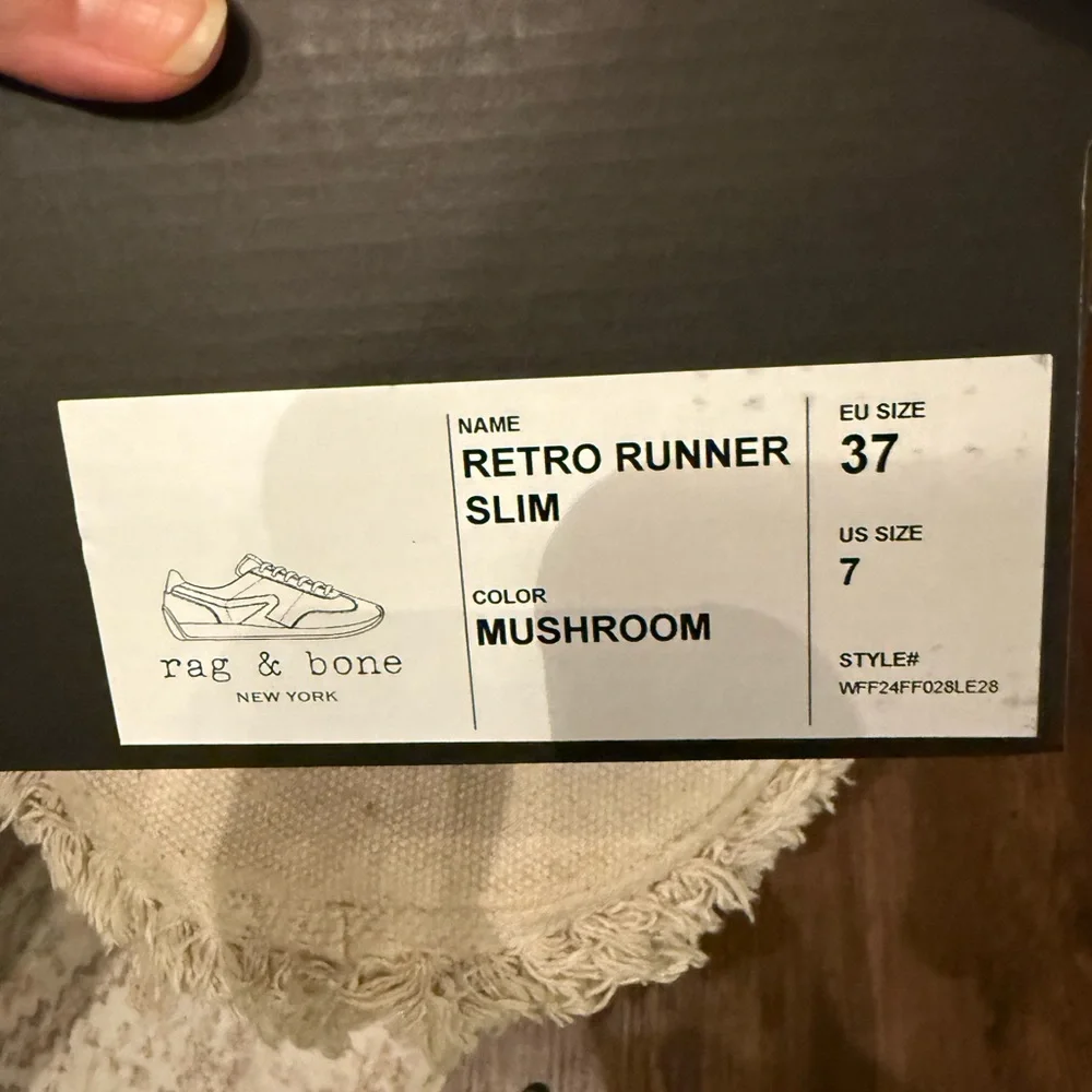 rag & bone Beige and Cream women’s Sneakers mushroom color new - Picture 4 of 4